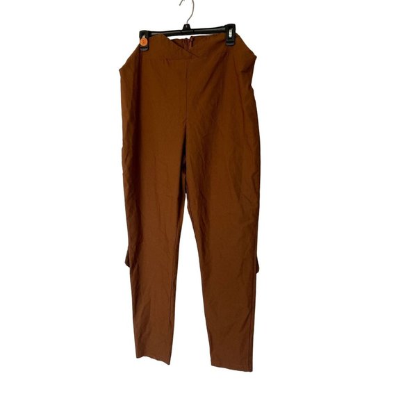 Fashion Nova Pants - 🍂 3/$15 - FashionNova Orange Brown Paperbag Waist Skinny Leg Trouser Pants